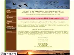 Sites similar to panhandleescrow.com