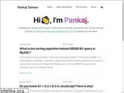 Sites similar to pankajtanwar.in