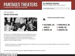 Sites similar to pantages-theater.com