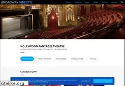 Sites similar to pantagesonhollywood.com