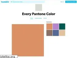 Sites similar to pantone-colors.tumblr.com