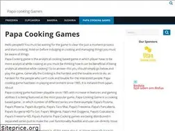 Sites similar to papacookinggames.com