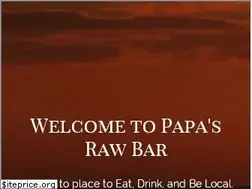 Sites similar to papasrawbar.com