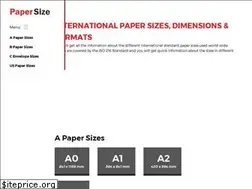 Sites similar to paper-size.com