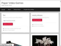 Sites similar to paper-video-games.com