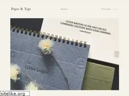 Sites similar to paperandtype.com