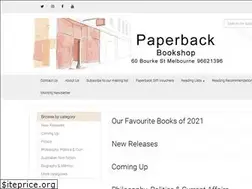 Sites similar to paperbackbooks.com.au