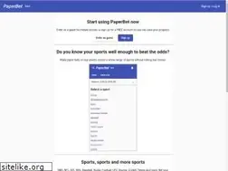 Sites similar to paperbet.site
