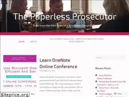 Sites similar to paperlessprosecutor.wordpress.com