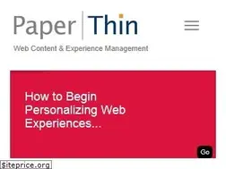 Sites similar to paperthin.com