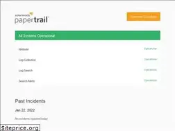 Sites similar to papertrailstatus.com