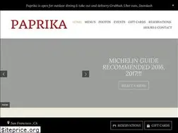 Sites similar to paprikasf.com
