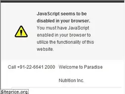 Sites similar to paradisenutrition.in
