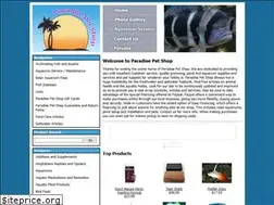 Sites similar to paradisepetshop.net
