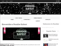 Sites similar to paradisesubtext.com