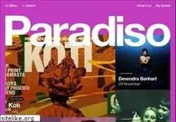 Sites similar to paradiso.nl