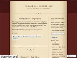 Sites similar to paralegalessentials.wordpress.com
