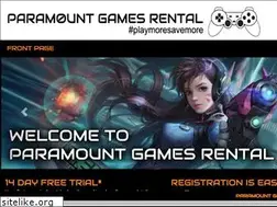 Sites similar to paramountgamesrental.co.uk