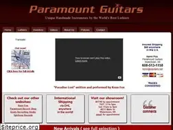 Sites similar to paramountguitars.net