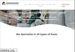 Sites similar to paramountpestcontrol.com.au