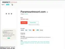 Sites similar to paramountresort.com