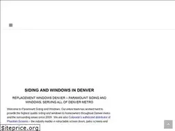Sites similar to paramountsidingandwindows.com