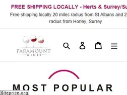 Sites similar to paramountwines.co.uk