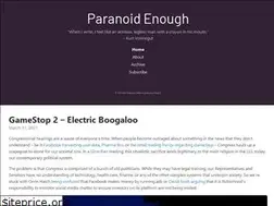 Sites similar to paranoidenough.com