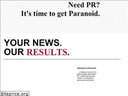 Sites similar to paranoidpr.com