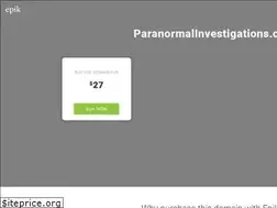 Sites similar to paranormalinvestigations.org