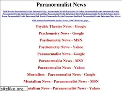 Sites similar to paranormalistnews.com