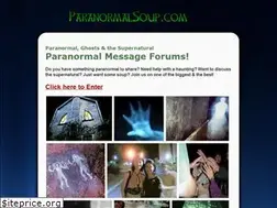 Sites similar to paranormalsoup.com