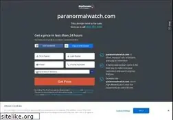 Sites similar to paranormalwatch.com