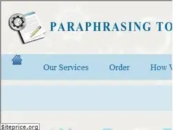Sites similar to paraphrasingtool.biz