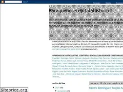Sites similar to paraquenoserepitalahistoria.blogspot.com