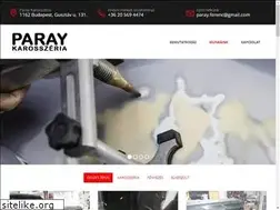 Sites similar to paraykarosszeria.hu