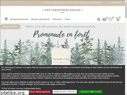 Sites similar to parenthese-bougie.fr