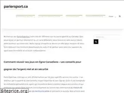 Sites similar to pariersport.ca