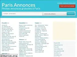 Sites similar to paris-annonces.com