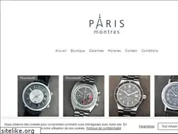 Sites similar to paris-montres.com