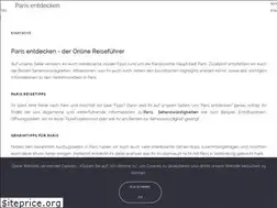 Sites similar to parisentdecken.de
