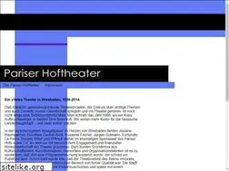 Sites similar to pariserhoftheater.de