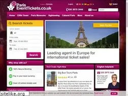 Sites similar to pariseventtickets.co.uk