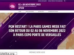 Sites similar to parisgamesweek.com