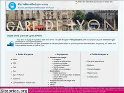 Sites similar to parisgaredelyon.com
