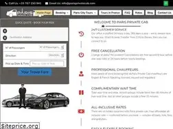 Sites similar to parisprivatecab.com