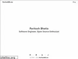 Sites similar to paritoshbh.me