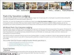 Sites similar to parkcitycanyonslodging.com