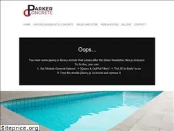 Sites similar to parkerconcrete.com.au