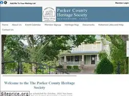 Sites similar to parkercountyheritagesociety.com